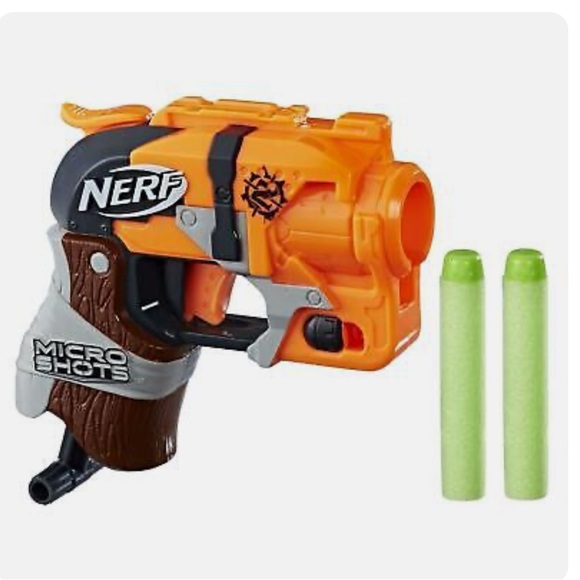 Nerf Other - Nerf Micro Shots Zombie Strike Hammershot Blaster Gun Darts Toy  +8 kids boy